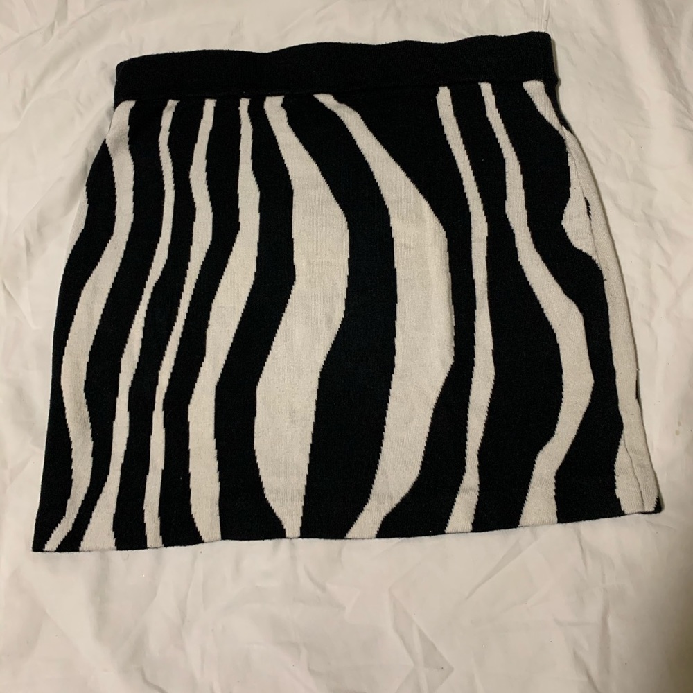 Zebra Print Skirt